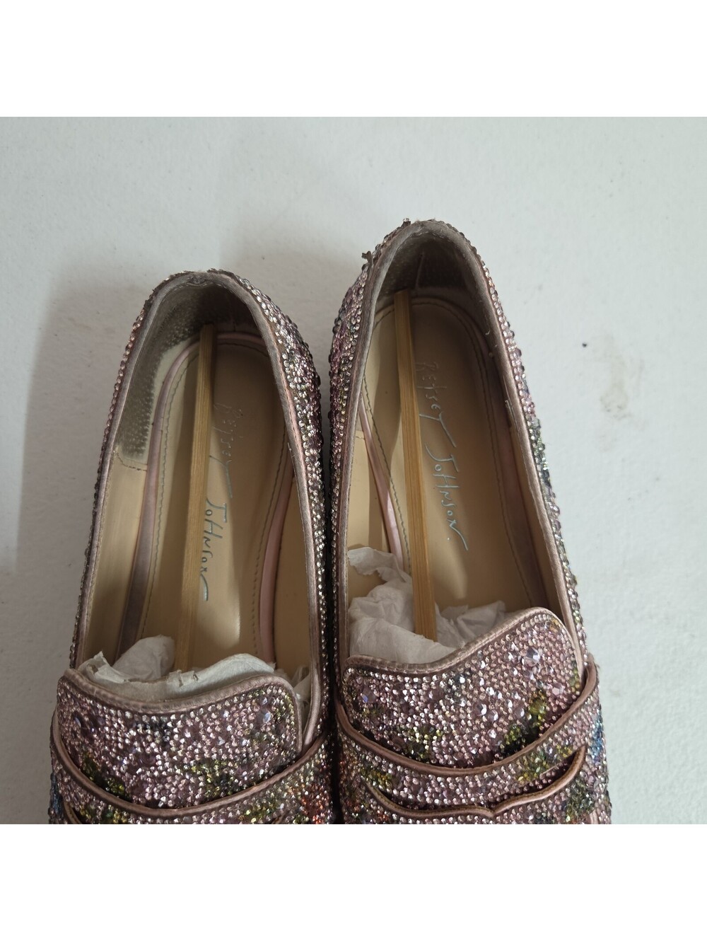 women's Betsey Johnson aron rhinestone loafers size 9 - Picture 9 of 14